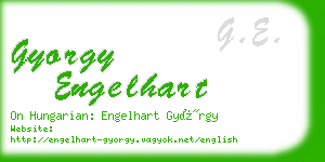 gyorgy engelhart business card